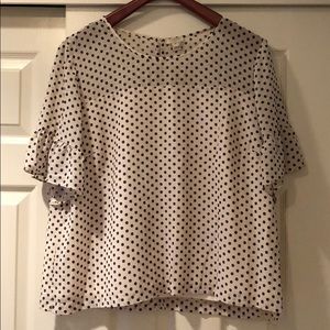JCrew ivory blouse